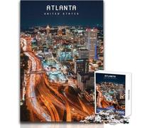 Jigsaw Puzzles for Teenagers 1000 Atlanta Challenging Game Toys Analysis And Logic Secret Santa Gifts Size 50x75cm