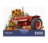 Jigsaw Puzzles for Teenagers 1000 Autumn Harvest Tractor Decor Puzzle for Adults Toy Wall Decor Stress Reliever Help The Brain Exercise 70x50cm/1000pcs