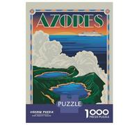 Jigsaw Puzzles for Teenagers 1000 Azores Travel Jigsaw for Adults Family Games Pattern Assembly Help The Brain Exercise 52x38cm/1000pcs