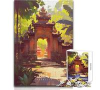 Jigsaw Puzzles for Teenagers 1000 Bali Temple Gateway Challenging Game Toys Analysis And Logic Secret Santa Gifts Size 38x52cm