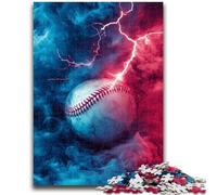 Jigsaw Puzzles for Teenagers 1000 Baseball Sports 1000 Pieces for Adults,Family Entertainment Toys with Matching Poster And Trivia Sheet (26x38cm)