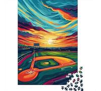 Jigsaw Puzzles for Teenagers 1000 Baseball Stadium Sunset-6 Puzzle for Adults Toy Wall Decor Stress Reliever Help The Brain Exercise 70x50cm/1000pcs