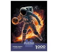 Jigsaw Puzzles for Teenagers 1000 Basketball Astronaut Space Jigsaws for Adults Brain Teaser Game Presents for Women Unique Birthday And Gifts 70x50cm/1000pcs