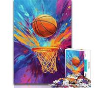 Jigsaw Puzzles for Teenagers 1000 Basketball Sports Adult Jigsaw,Challenging Family Activity Games DIY Toy for Home Wall Decor Gifts (size 38x26cm)