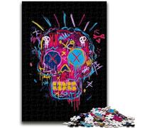 Jigsaw Puzzles for Teenagers 1000 Basquiat-style Robot for Age 14+ Brain Teaser Game Best Gift for Adults And Teenagers 50x75cm