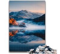 Jigsaw Puzzles for Teenagers 1000 Beautiful Landscapes 1000 Piece Puzzle,Stress Reliever Staycation Kill Time Wishlist with Santa Claus (26x38cm)