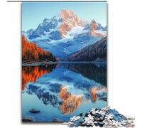 Jigsaw Puzzles for Teenagers 1000 Beautiful Mountains And Lakes, for Age 14+ Suitable for Couples Fun at Home Activities, Birthday Present,Travel Gifts (Size 50x75cm)