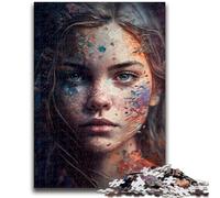 Jigsaw Puzzles for Teenagers 1000 Beautiful Woman Face Educational Family Game Wall Decoration Unique Birthday And Xmas Gifts 26x38cm
