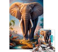 Jigsaw Puzzles for Teenagers 1000 Beyond The Elephant Challenging To Complete But Fun And Humorous Practical Game for 14+ Puzzle Game Offered (50x75cm)