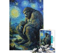 Jigsaw Puzzles for Teenagers 1000 Bigfoot's Midnight Contemplation 1000 Piece Jigsaw Impossible Game Great Gifts And Toys Stress Reliever (Size 38x52cm)