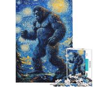 Jigsaw Puzzles for Teenagers 1000 Bigfoot's Midnight Stroll 1000 Piece Jigsaw Impossible Game Great Gifts And Toys Stress Reliever (Size 38x52cm)