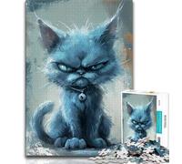 Jigsaw Puzzles for Teenagers 1000 Black Cat Teenager Puzzles,Challenging Game for Is Ideal As A Gift for The Whole Family 26x38cm