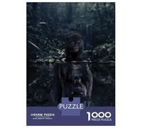 Jigsaw Puzzles for Teenagers 1000 Black Panther Mindset Jigsaws for Adults Brain Teaser Game Presents for Women Unique Birthday And Gifts 38x26cm/1000pcs