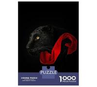 Jigsaw Puzzles for Teenagers 1000 Black Panther Puzzles for Adults Hands-on Game Stress Reliever Help The Brain Exercise 70x50cm/1000pcs