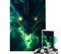 Jigsaw Puzzles for Teenagers 1000 Black Shadow Dragons Power Practical Game Toy Intellectual Game Birthday Gifts Presents for Women (Size 75x50cm)