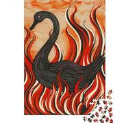 Jigsaw Puzzles for Teenagers 1000 Black Swan Art Print-3 Adult Puzzles Hands-on Game Pattern Assembly Deal As Gifts for The Whole Family 38x26cm/1000pcs