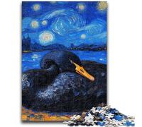 Jigsaw Puzzles for Teenagers 1000 Black Swan Night Sky Educational Toys Unique Home Decor And Gifts for And Age 14 Years Up 26x38cm
