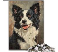 Jigsaw Puzzles for Teenagers 1000 Border Collie, Learning Educational for Is Ideal As A Gift for The Whole Family (Size 26x38cm)
