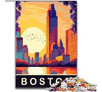 Jigsaw Puzzles for Teenagers 1000 Boston Massachusetts, Educational Toys for Is Ideal As A Gift for The Whole Family for And 14 Years Old 26x38cm