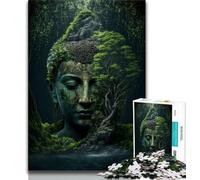 Jigsaw Puzzles for Teenagers 1000 Buddha in Nature Teenager Jigsaw,Educational Stress Relief Toy Gifts for Friends And Family (size 38x26cm)