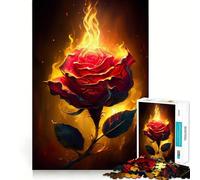 Jigsaw Puzzles for Teenagers 1000 Burning Love V Tight Cut Fun Creative Brain Play Relax Fun Time Xmas Art Gift (50x75cm)