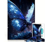 Jigsaw Puzzles for Teenagers 1000 Butterfly Neon Tight Cut Fun Creative Brain Play Relax Fun Time Xmas Art Gift (38x26cm)