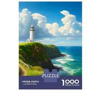Jigsaw Puzzles for Teenagers 1000 Byron Bay Lighthouse, Australia Adult Puzzles Hands-on Game Pattern Assembly Deal As Gifts for The Whole Family 38x26cm/1000pcs