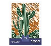 Jigsaw Puzzles for Teenagers 1000 Cactus Texas Jigsaw for Adults Family Games Pattern Assembly Help The Brain Exercise 52x38cm/1000pcs
