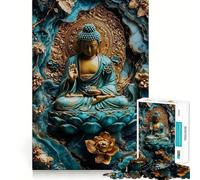 Jigsaw Puzzles for Teenagers 1000 Calm Buddha Zen Kintsugi Tight Cut Fun Creative Brain Play Relax Fun Time Xmas Art Gift (38x52cm)