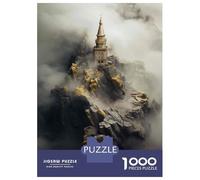 Jigsaw Puzzles for Teenagers 1000 Castle in The Clouds Adult Puzzles Brain Teaser Game Perfect Decoration Deal As Gifts for The Whole Family 38x26cm/1000pcs