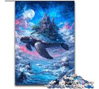 Jigsaw Puzzles for Teenagers 1000 Castle on The Turtle's Back, Suitable for Ages 14 And Up Home Educational Games DIY Toys Artwork Gift (Size 26x38cm)