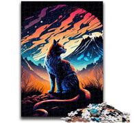 Jigsaw Puzzles for Teenagers 1000 Cat And The Landscape Educational Family Game Wall Decoration Unique Birthday And Xmas Gifts 26x38cm