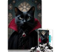 Jigsaw Puzzles for Teenagers 1000 Cat from An Aristocratic Family 1000 Piece Puzzle,Stress Reliever Staycation Kill Time Wishlist with Santa Claus 38x26cm