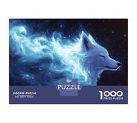 Jigsaw Puzzles for Teenagers 1000 Celestial Wolf Digital Art Puzzles for Adults DIY Toys Birthday Present Deal As Gifts for The Whole Family 52x38cm/1000pcs