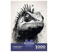 Jigsaw Puzzles for Teenagers 1000 Chameleon Beauty Lizard Puzzles for Adults Hands-on Game Stress Reliever Help The Brain Exercise 38x26cm/1000pcs