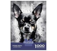 Jigsaw Puzzles for Teenagers 1000 Charming Chihuahua Dog Puzzles for Adults Hands-on Game Stress Reliever Help The Brain Exercise 70x50cm/1000pcs