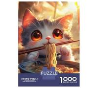 Jigsaw Puzzles for Teenagers 1000 Chopsticks Cat Feast Puzzle for Adults Anti-Stress Toys Difficult Hard Deal As Gifts for The Whole Family 52x38cm/1000pcs