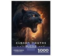 Jigsaw Puzzles for Teenagers 1000 Closed Mouths Dont Get Fed Adult Jigsaw Puzzle Brain Teaser Game Hand Speed Race for Birthday, Chrismas 52x38cm/1000pcs