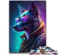 Jigsaw Puzzles for Teenagers 1000 Colored Mechanical Dog Educational Games Home Decoration for Is Ideal As A Gift for The Whole Family 26x38cm