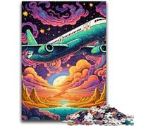 Jigsaw Puzzles for Teenagers 1000 Colorful Airplane 1000 Pieces for Adults,Vibrant And Unique Design Relaxing & Challenging Puzzle Experience (26x38cm)