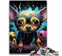 Jigsaw Puzzles for Teenagers 1000 Colorful Art Monster Adult Puzzles,Stress Reliever Staycation Kill Time Parent-child Interaction (26x38cm)