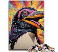 Jigsaw Puzzles for Teenagers 1000 Colorful Art Penguin Puzzles,Challenging Family Activity Games DIY Toy for Home Wall Decor Gifts (26x38cm)