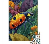 Jigsaw Puzzles for Teenagers 1000 Colorful Beetle Artwork Adult Puzzles Hands-on Game Pattern Assembly Deal As Gifts for The Whole Family 38x26cm/1000pcs