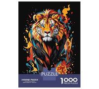 Jigsaw Puzzles for Teenagers 1000 Colorful Lion Adult Puzzles Hands-on Game Pattern Assembly Deal As Gifts for The Whole Family 52x38cm/1000pcs