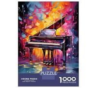Jigsaw Puzzles for Teenagers 1000 Colorful Piano Keyboard Adult Puzzles Hands-on Game Pattern Assembly Deal As Gifts for The Whole Family 38x26cm/1000pcs