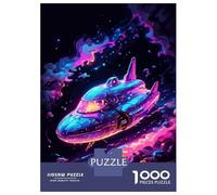Jigsaw Puzzles for Teenagers 1000 Colorful Spaceship Puzzles for Adults Hands-on Game Stress Reliever Help The Brain Exercise 52x38cm/1000pcs