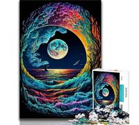 Jigsaw Puzzles for Teenagers 1000 Colorful Waves Jigsaw,Learning Educational Toys Family Games Gifts for Friends And Family (size 38x26cm)
