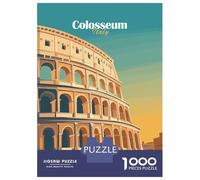 Jigsaw Puzzles for Teenagers 1000 Colosseum Italy Puzzle for Adults Brain Teaser Game Analysis And Logic Stress Reduction Gifts 38x26cm/1000pcs
