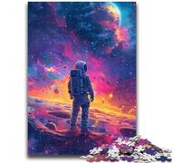 Jigsaw Puzzles for Teenagers 1000 Colourful Astronauts Educational Games Home Decoration for Is Ideal As A Gift for The Whole Family 50x75cm