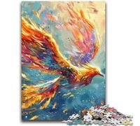 Jigsaw Puzzles for Teenagers 1000 Colourful Fantasy Phoenix Stress Reliever Staycation Kill Time Perfect Decoration for Age 14+ 26x38cm
